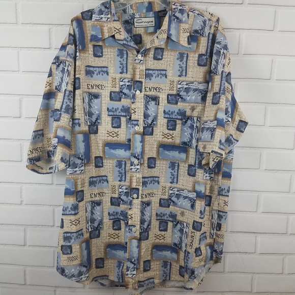 Enyce Other - Enyce Short Sleeve Button Down Tropical Shirt
